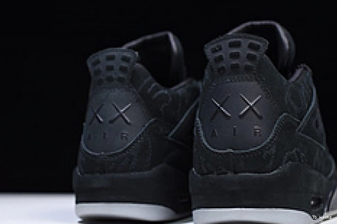 Reps TBK black Nike retro Air 4 Jordan 930155 001 kaws 0727